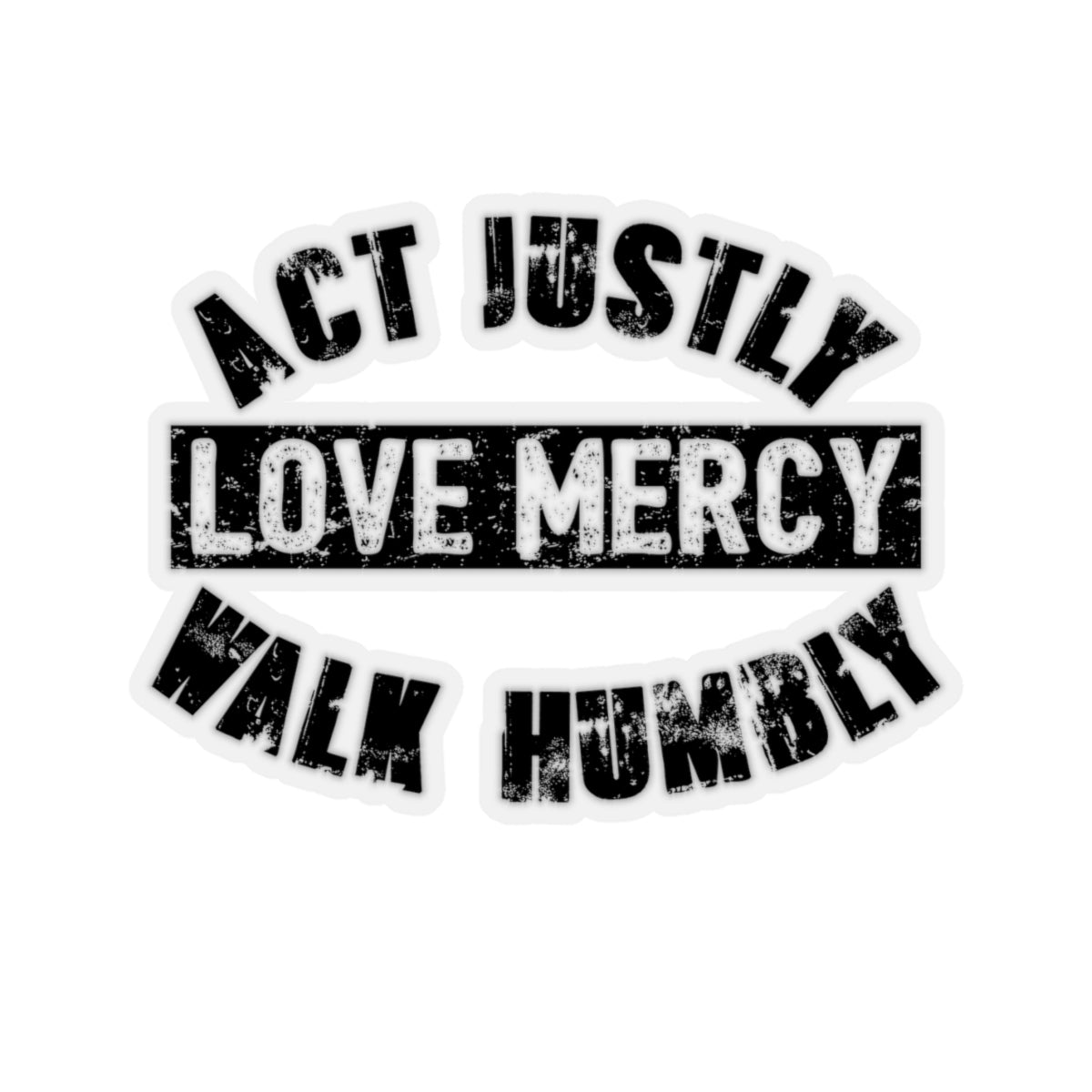 Act Justly Kiss-Cut Stickers