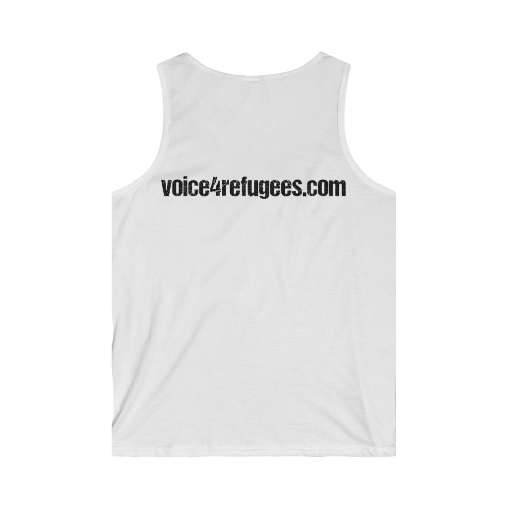 Jesus was a Refugee Men's Softstyle Tank Top