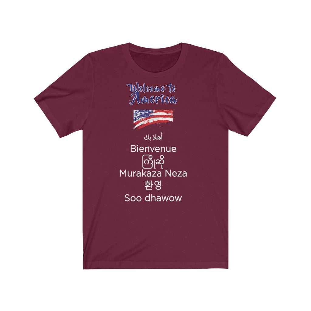 Welcome to America Unisex Jersey Short Sleeve Tee