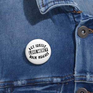 Act Justly Pin Buttons